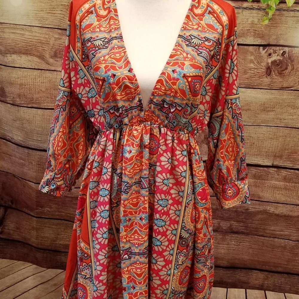 Cute Boho Dress NWOT Size Large